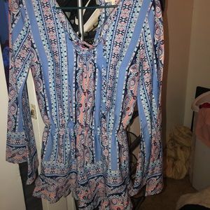 Blue Small Romper